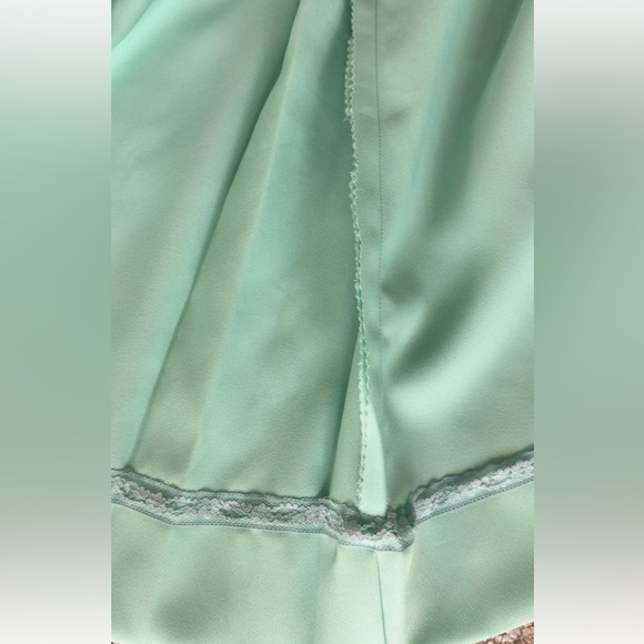 Vintage MOD Mint Green Handmade Pintuck Button Front Dress Jacket Women's M - Picture 6 of 7